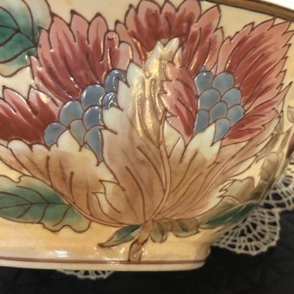 Vintage Enameled Bowl Andrea by Sadek Decorative Bowl - Picture 10 of 14